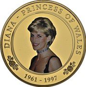 Cook Islands 1 Dollar Elizabeth II Princess Diana. 36th Birthday 2017  Proof DIANA - PRINCESS OF WALES 1961 - 1997 coin reverse Cook Islands 1 Dollar Elizabeth II Princess Diana. 36th Birthday 2017  Proof DIANA - PRINCESS OF WALES 1961 - 1997 coin reverse