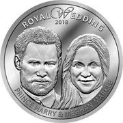 Cook Islands 1 Dollar Elizabeth II Royal Wedding. Harry and Meghan 2018  Proof ROYAL WEDDING 2018 PRINCE HARRY & MEGHAN MARKLE coin reverse Cook Islands 1 Dollar Elizabeth II Royal Wedding. Harry and Meghan 2018  Proof ROYAL WEDDING 2018 PRINCE HARRY & MEGHAN MARKLE coin reverse