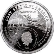 Cook Islands 1 Dollar Elizabeth II State of McDonald 2020  Proof LOST STATES OF AMERICA E PLURIBUS UNUM ELIZABETH II 1 DOLLAR COOK ISLANDS IRB 2020 coin obverse Cook Islands 1 Dollar Elizabeth II State of McDonald 2020  Proof LOST STATES OF AMERICA E PLURIBUS UNUM ELIZABETH II 1 DOLLAR COOK ISLANDS IRB 2020 coin obverse