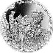 Cook Islands 1 Dollar First Fleet to Federation - First Crossing of the Blue Mountains 2016 FIRST CROSSING OF THE BLUE MOUNTAINS coin reverse
