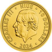 Niue 10 Dollars (Czech Lion. Charles III) CHARLES III NIUE 10 DOLLARS JC 2024 coin obverse