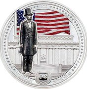 Cook Islands 10 Dollars Elizabeth II Abraham Lincoln 2022 Proof 2022 MS LINCOLN MEMORIAL coin reverse Cook Islands 10 Dollars Elizabeth II Abraham Lincoln 2022 Proof 2022 MS LINCOLN MEMORIAL coin reverse