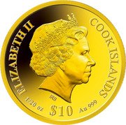 Cook Islands 10 Dollars Elizabeth II Bud Spencer and Terence Hill ND (2020) Proof ELIZABETH II COOK ISLANDS IRB 1/20 OZ $10 AU 999 coin obverse Cook Islands 10 Dollars Elizabeth II Bud Spencer and Terence Hill ND (2020) Proof ELIZABETH II COOK ISLANDS IRB 1/20 OZ $10 AU 999 coin obverse