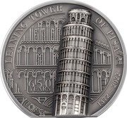 Cook Islands 10 Dollars (Elizabeth II Leaning Tower of Pisa) LEANING TOWER OF PISA 650 YEARS 1372 - 2022 coin reverse Cook Islands 10 Dollars (Elizabeth II Leaning Tower of Pisa) LEANING TOWER OF PISA 650 YEARS 1372 - 2022 coin reverse