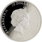 Cook Islands 10 Dollars Elizabeth II Magical Congress of the United States of America 2017  Proof ELIZABETH II 10 DOLLARS COOK ISLANDS IRB 2017 coin obverse Cook Islands 10 Dollars Elizabeth II Magical Congress of the United States of America 2017  Proof ELIZABETH II 10 DOLLARS COOK ISLANDS IRB 2017 coin obverse