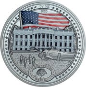 Cook Islands 10 Dollars Elizabeth II White House 2020 Black Proof BY MS 2020 WHERE WE GO ONE WE GO ALL coin reverse Cook Islands 10 Dollars Elizabeth II White House 2020 Black Proof BY MS 2020 WHERE WE GO ONE WE GO ALL coin reverse