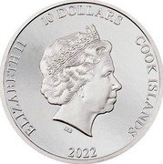 Cook Islands 10 Dollars (The Rock) 10 DOLLARS 2022 COOK ISLANDS ELIZABETH II IRB coin obverse Cook Islands 10 Dollars (The Rock) 10 DOLLARS 2022 COOK ISLANDS ELIZABETH II IRB coin obverse