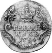 Russia 10 Kopeks (Catherine II. Novodel) KM# N80 ГРИВЕН НИКЪ 1764 coin reverse Russia 10 Kopeks (Catherine II. Novodel) KM# N80 ГРИВЕН НИКЪ 1764 coin reverse