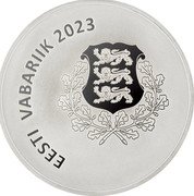 Estonia 15 Euro (150th Anniversary of the Birth of Konstantin Konik) EESTI VABARIIK 2023 coin obverse Estonia 15 Euro (150th Anniversary of the Birth of Konstantin Konik) EESTI VABARIIK 2023 coin obverse