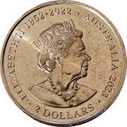 Australia 2 Dollars Ambulance Service. Commemorative 2023 Set ELIZABETH II 1952-2022 AUSTRALIA 2023 2 DOLLARS coin obverse Australia 2 Dollars Ambulance Service. Commemorative 2023 Set ELIZABETH II 1952-2022 AUSTRALIA 2023 2 DOLLARS coin obverse