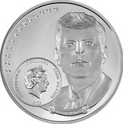 Cook Islands 2 Dollars Charles III War Hero 2023  Proof ELIZABETH II 2 DOLLARS COOK ISLANDS IRB 2023 KENNEDY coin obverse Cook Islands 2 Dollars Charles III War Hero 2023  Proof ELIZABETH II 2 DOLLARS COOK ISLANDS IRB 2023 KENNEDY coin obverse