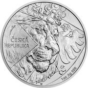 Niue 2 Dollars Czech Lion Bullion. Charles III 2024 CM Bullion ČESKÁ REPUBLIKA 1 OZ AG 999 coin reverse