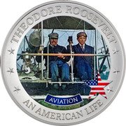 Cook Islands 2 Dollars (Elizabeth II Aviation) THEODORE ROOSEVELT AVIATION AN AMERICAN LIFE coin reverse Cook Islands 2 Dollars (Elizabeth II Aviation) THEODORE ROOSEVELT AVIATION AN AMERICAN LIFE coin reverse