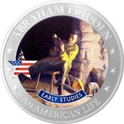 Cook Islands 2 Dollars Elizabeth II Early Studies 2022Â Proof ABRAHAM LINCOLN EARLY STUDIES AN AMERICAN LIFE coin reverse Cook Islands 2 Dollars Elizabeth II Early Studies 2022Â Proof ABRAHAM LINCOLN EARLY STUDIES AN AMERICAN LIFE coin reverse