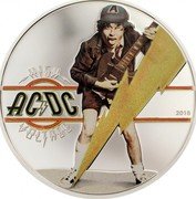 Cook Islands 2 Dollars Elizabeth II High Voltage 2018  Proof AC DC HIGH VOLTAGE 2018 coin reverse Cook Islands 2 Dollars Elizabeth II High Voltage 2018  Proof AC DC HIGH VOLTAGE 2018 coin reverse