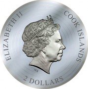 Cook Islands 2 Dollars Elizabeth II Highway to Hell 2018  Prooflike ELIZABETH II COOK ISLANDS IRB 2 DOLLARS coin obverse