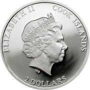 Cook Islands 2 Dollars Elizabeth II Moose 2016Â Proof ELIZABETH II COOK ISLANDS 2 DOLLARS coin obverse Cook Islands 2 Dollars Elizabeth II Moose 2016Â Proof ELIZABETH II COOK ISLANDS 2 DOLLARS coin obverse