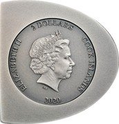 Cook Islands 2 Dollars Elizabeth II Tender Love 2020 Antique Finish ELIZABETH II 2 DOLLARS COOK ISLANDS IRB 2020 coin obverse Cook Islands 2 Dollars Elizabeth II Tender Love 2020 Antique Finish ELIZABETH II 2 DOLLARS COOK ISLANDS IRB 2020 coin obverse