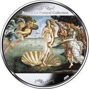 Cook Islands 2 Dollars Elizabeth II The Birth of Venus 2020 Proof BEAUTY AU NATUREL COLLECTION .999 coin reverse Cook Islands 2 Dollars Elizabeth II The Birth of Venus 2020 Proof BEAUTY AU NATUREL COLLECTION .999 coin reverse