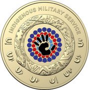 Australia 2 Dollars Indigenous Military Service. Commemorative 2023 Set C INDIGENOUS MILITARY SERVICE coin reverse Australia 2 Dollars Indigenous Military Service. Commemorative 2023 Set C INDIGENOUS MILITARY SERVICE coin reverse