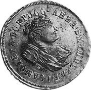 Russia 2 Kopeks (Anna Novodel) KM# NM6 ННА Б М IМПЕРАТ I САМОДЕРЖ ВСЕРОСС С.П.Б. coin obverse