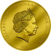 Cook Islands 20 Dollars Elizabeth II Dazaifu Plum Blossoms 2020 Proof ELIZABETH II 20 DOLLARS COOK ISLANDS IRB 2020 coin obverse Cook Islands 20 Dollars Elizabeth II Dazaifu Plum Blossoms 2020 Proof ELIZABETH II 20 DOLLARS COOK ISLANDS IRB 2020 coin obverse