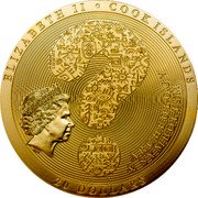 Cook Islands 20 Dollars Elizabeth II Dendera Zodiac 2020  Silk ELIZABETH II COOK ISLANDS IRB ARCHEOLOGY & SYMBOLISM 20 DOLLARS coin obverse