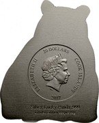 Cook Islands 20 Dollars Elizabeth II Lucky Panda 2017  Antique Finish ELIZABETH II 20 DOLLARS COOK ISLANDS 2017  SILVER LUCKY PANDA .999 LIMITED EDITION 888PCS 88G coin obverse Cook Islands 20 Dollars Elizabeth II Lucky Panda 2017  Antique Finish ELIZABETH II 20 DOLLARS COOK ISLANDS 2017  SILVER LUCKY PANDA .999 LIMITED EDITION 888PCS 88G coin obverse