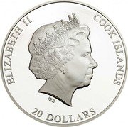 Cook Islands 20 Dollars Elizabeth II Shakyamuni Buddha. 1/2 2017  Proof ELIZABETH II COOK ISLANDS IRB 20 DOLLARS coin obverse Cook Islands 20 Dollars Elizabeth II Shakyamuni Buddha. 1/2 2017  Proof ELIZABETH II COOK ISLANDS IRB 20 DOLLARS coin obverse
