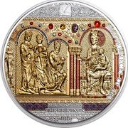 Cook Islands 45 Dollars Shrine of the Three Kings. 20+25 Dollars Set 2016  Proof KM# 1649a MASTERPIECES OF ART SHRINE OF THE THREE KINGS 2016 coin reverse