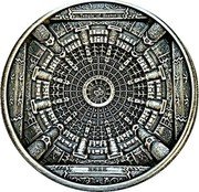 Cook Islands 20 Dollars Elizabeth II Temple of Heaven 2015  Antiqued TEMPLE OF HEAVEN 2015 coin reverse