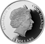 Cook Islands 20 Dollars Elizabeth II The Last Supper 2019  Proof ELIZABETH II COOK ISLANDS IRB 20 DOLLARS coin obverse Cook Islands 20 Dollars Elizabeth II The Last Supper 2019  Proof ELIZABETH II COOK ISLANDS IRB 20 DOLLARS coin obverse