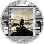 Cook Islands 20 Dollars Elizabeth II Wanderer above the Sea of Fog 2016Â MASTERPECES OF ART 2016 CASPAR DAVID FRIEDRICH coin reverse Cook Islands 20 Dollars Elizabeth II Wanderer above the Sea of Fog 2016Â MASTERPECES OF ART 2016 CASPAR DAVID FRIEDRICH coin reverse
