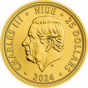 Niue 25 Dollars (Czech Lion. Charles III) CHARLES III NIUE 25 DOLLARS JC 2024 coin obverse Niue 25 Dollars (Czech Lion. Charles III) CHARLES III NIUE 25 DOLLARS JC 2024 coin obverse