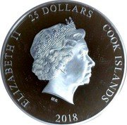 Cook Islands 25 Dollars Meiji Restoration 2018  Proof ELIZABETH II 25 DOLLARS COOK ISLANDS IRB 2018 coin obverse