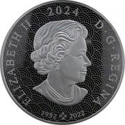 Canada 250 Dollars (Year of the Dragon) 1952 2022 2024 ELIZABETH II D G REGINA SB coin obverse Canada 250 Dollars (Year of the Dragon) 1952 2022 2024 ELIZABETH II D G REGINA SB coin obverse