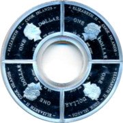 Cook Islands 4 Dollars Year of the Dragon. 4x1 dollar set 2012 ELIZABETH II COOK ISLANDS ONE DOLLAR IRB 1/2 OZ 999 SILVER coin obverse