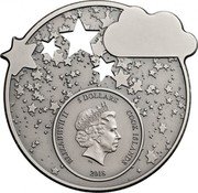 Cook Islands 5 Dollars Elizabeth II Lullaby. Dreaming Boy 2018  Antiqued ELIZABETH II 5 DOLLARS COOK ISLANDS IRB 2018 coin obverse Cook Islands 5 Dollars Elizabeth II Lullaby. Dreaming Boy 2018  Antiqued ELIZABETH II 5 DOLLARS COOK ISLANDS IRB 2018 coin obverse