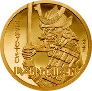 Cook Islands 5 Dollars Elizabeth II Senjutsu 2022  Proof SENJUTSU 2022 IRON MAIDEN coin reverse Cook Islands 5 Dollars Elizabeth II Senjutsu 2022  Proof SENJUTSU 2022 IRON MAIDEN coin reverse