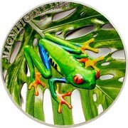 Cook Islands 5 Dollars Elizabeth II Tree Frog 2018  Proof MAGNIFICENT LIFE coin reverse Cook Islands 5 Dollars Elizabeth II Tree Frog 2018  Proof MAGNIFICENT LIFE coin reverse