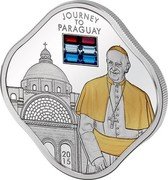 Cook Islands 5 Dollars (Journey to Paraguay) 2015 JOURNEY TO PARAGUAY coin reverse