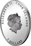 Cook Islands 5 Dollars (The Ressurection of Christ) ELIZABETH II COOK ISLANDS 5 DOLLARS IRB coin obverse Cook Islands 5 Dollars (The Ressurection of Christ) ELIZABETH II COOK ISLANDS 5 DOLLARS IRB coin obverse