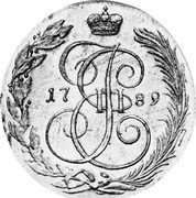 Russia 5 Kopeks (Catherine II. Novodel) KM# N217 E II 17 89 coin obverse Russia 5 Kopeks (Catherine II. Novodel) KM# N217 E II 17 89 coin obverse