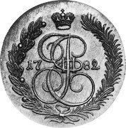Russia 5 Kopeks (Catherine II. Novodel) KM# N148 E II 17 82 coin obverse Russia 5 Kopeks (Catherine II. Novodel) KM# N148 E II 17 82 coin obverse