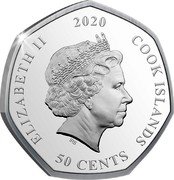Cook Islands 50 Cents Elizabeth II Fairy Tale Moment 2020  Prooflike ELIZABETH II 2020 COOK ISLANDS IRB 50 CENTS coin obverse