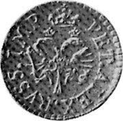 Russia Denga (Peter I. Novodel) KM# NA6 PET.ALEX. RVSS. IMP coin obverse