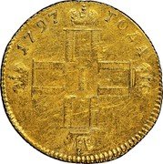 Russia Ducat Novodel 1797СМ KM# N309 1797 ГОДА ПI coin obverse