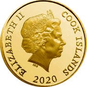Cook Islands Four Dollars Elizabeth II Mameshiba 2020 Proof ELIZABETH II COOK ISLANDS IRB 2020 coin obverse Cook Islands Four Dollars Elizabeth II Mameshiba 2020 Proof ELIZABETH II COOK ISLANDS IRB 2020 coin obverse