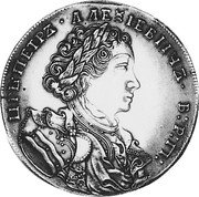Russia Rouble (Peter I. Novodel) KM# NC10 ЦРЪ ПЕТРЪ АЛЕѮIЕВИЧЪ Б Р П coin obverse Russia Rouble (Peter I. Novodel) KM# NC10 ЦРЪ ПЕТРЪ АЛЕѮIЕВИЧЪ Б Р П coin obverse