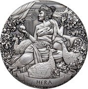 Cook Islands Two Dollars Elizabeth II Hera 2017  Antiqued JM HERA coin reverse Cook Islands Two Dollars Elizabeth II Hera 2017  Antiqued JM HERA coin reverse